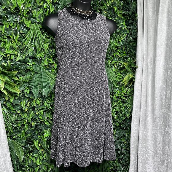 EVA MENDES Dress Women 14 Brown Beige Fit Flare Sheath Career Cocktail 2677 - Picture 3 of 7